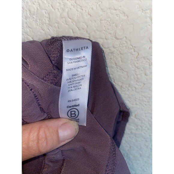 Athleta Attitude Jogger Pants Women Purple Ruched Athletic Pull On 4 Ruching - Picture 10 of 11